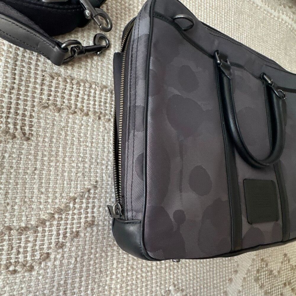 Coach Metropolitan Slim Briefcase With Camo Print - Picture 16 of 16